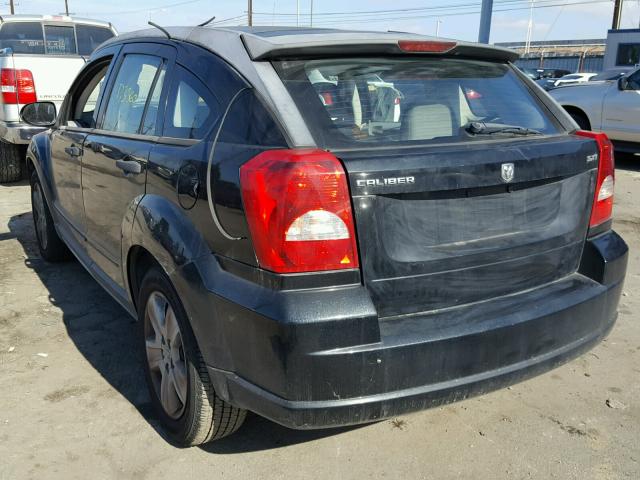 1B3HB48B57D162222 - 2007 DODGE CALIBER SX BLACK photo 3