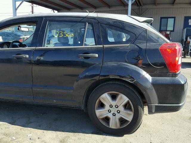 1B3HB48B57D162222 - 2007 DODGE CALIBER SX BLACK photo 9