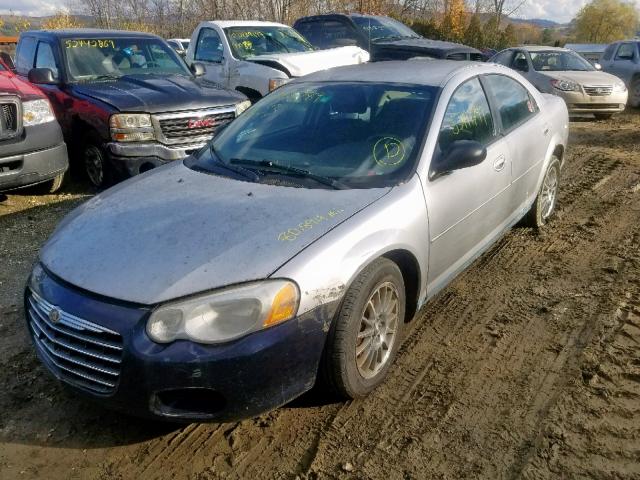 1C3EL46X14N375661 - 2004 CHRYSLER SEBRING LX SILVER photo 2