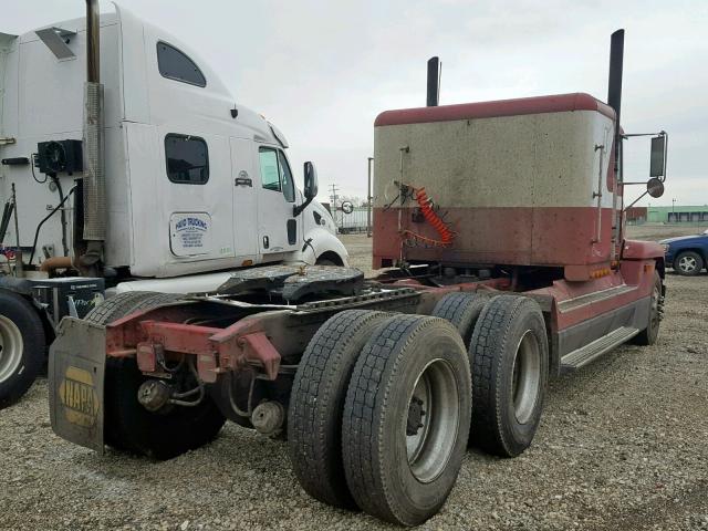 1FV8D0Y9XMH502536 - 1991 FREIGHTLINER CONVENTION RED photo 4