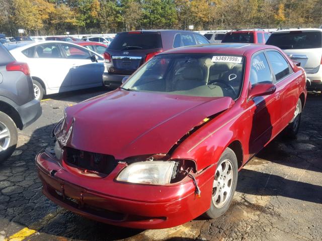 1YVGF22D2W5758551 - 1998 MAZDA 626 ES RED photo 2