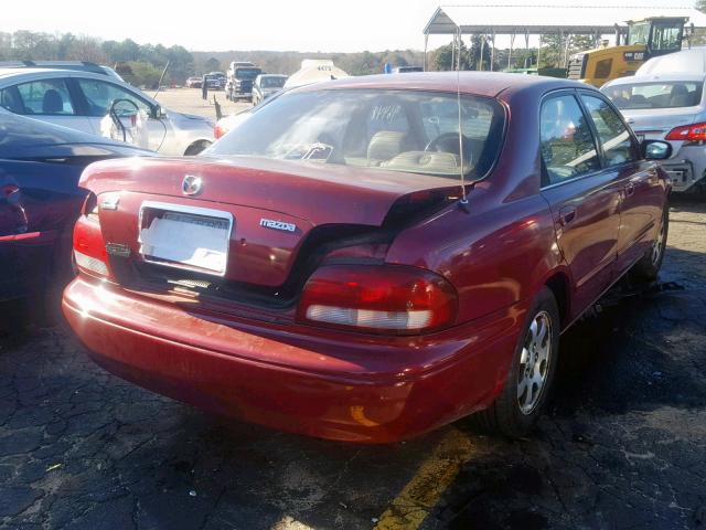 1YVGF22D2W5758551 - 1998 MAZDA 626 ES RED photo 4