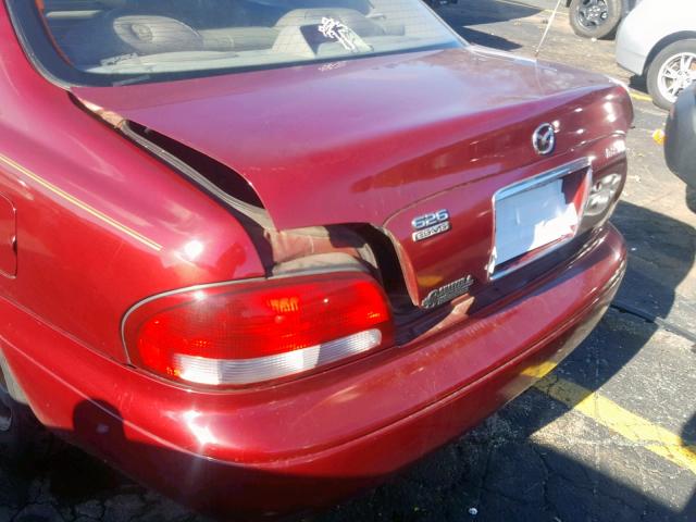 1YVGF22D2W5758551 - 1998 MAZDA 626 ES RED photo 9