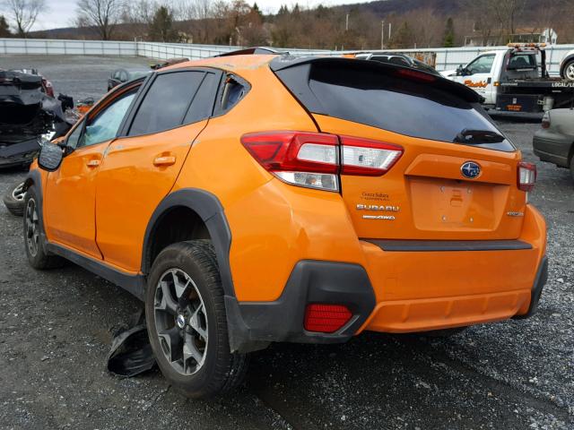 JF2GTABC2JH267695 - 2018 SUBARU CROSSTREK ORANGE photo 3