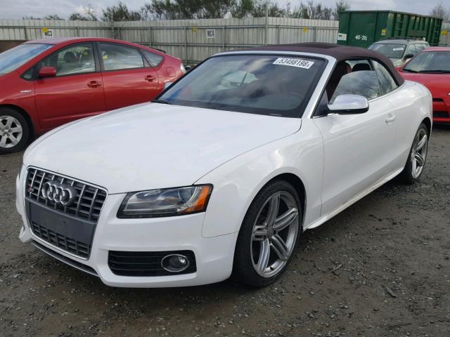 WAUVGAFH5AN020900 - 2010 AUDI S5 PRESTIG WHITE photo 2