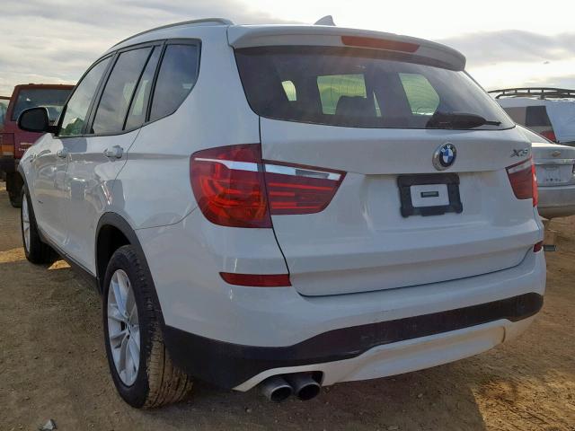 5UXWZ7C36H0X40564 - 2017 BMW X3 SDRIVE2 Ақ фото 3