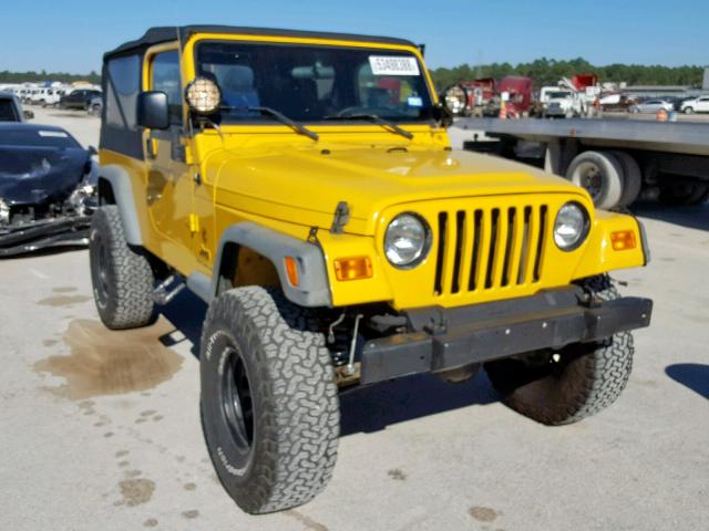 1J4FA44SX6P759484 - 2006 JEEP WRANGLER / YELLOW photo 1