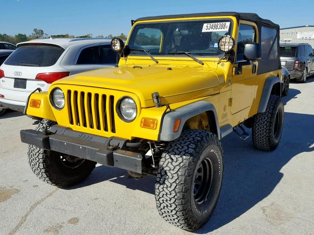 1J4FA44SX6P759484 - 2006 JEEP WRANGLER / YELLOW photo 2