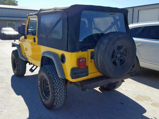 1J4FA44SX6P759484 - 2006 JEEP WRANGLER / YELLOW photo 3