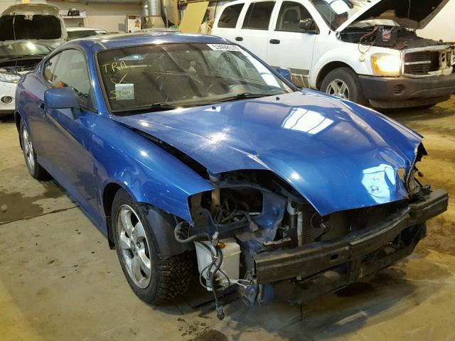 KMHHN65D46U228485 - 2006 HYUNDAI TIBURON SE BLUE photo 1