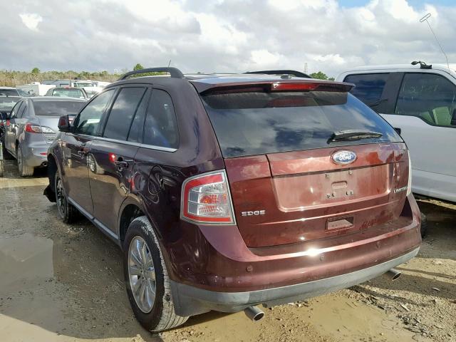 2FMDK3KC9ABB39303 - 2010 FORD EDGE LIMIT BROWN photo 3