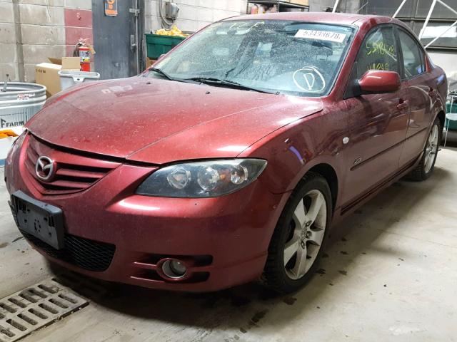 JM1BK323361532387 - 2006 MAZDA 3 S RED photo 2