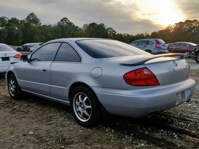 19UYA42652A005654 - 2002 ACURA 3.2CL TYPE SILVER photo 3