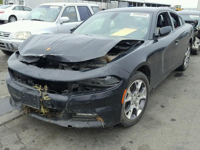 2C3CDXJG4GH357701 - 2016 DODGE CHARGER SX BLACK photo 9