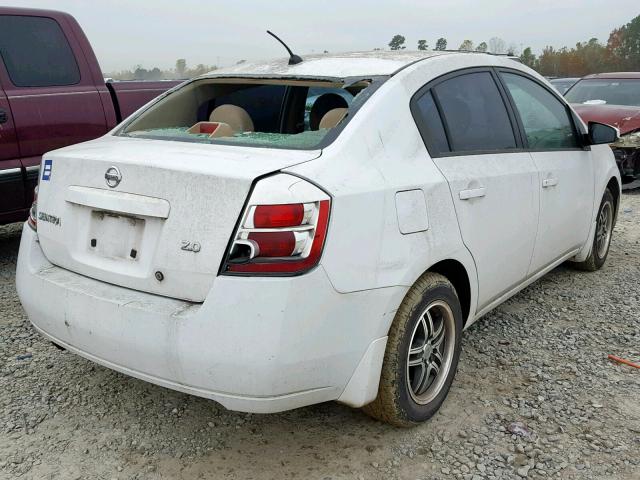 3N1AB61E37L710943 - 2007 NISSAN SENTRA 2.0 WHITE photo 4