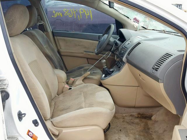 3N1AB61E37L710943 - 2007 NISSAN SENTRA 2.0 WHITE photo 5