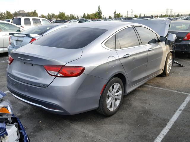 1C3CCCAB4FN702487 - 2015 CHRYSLER 200 LIMITE SILVER photo 4