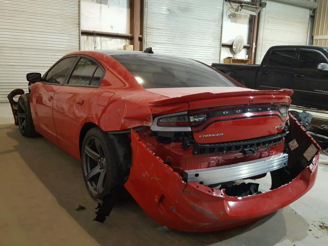 2C3CDXL92JH289095 - 2018 DODGE CHARGER SR RED photo 3