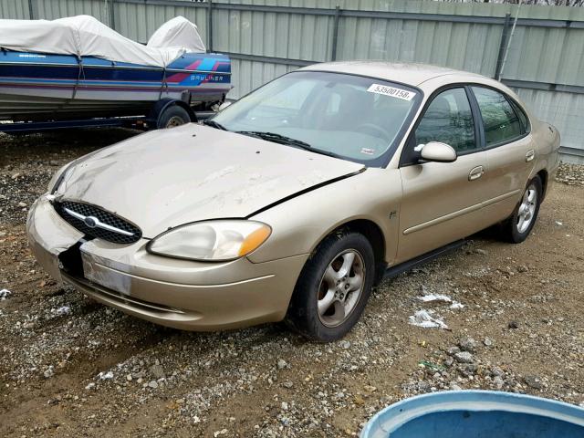 1FAFP55S2YG202408 - 2000 FORD TAURUS SES TAN photo 2