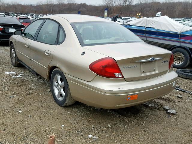 1FAFP55S2YG202408 - 2000 FORD TAURUS SES TAN photo 3