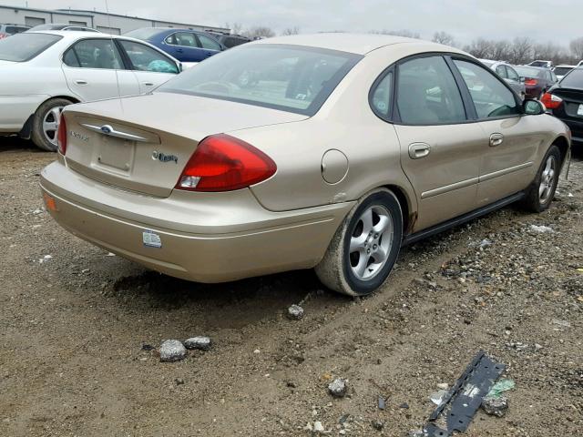 1FAFP55S2YG202408 - 2000 FORD TAURUS SES TAN photo 4