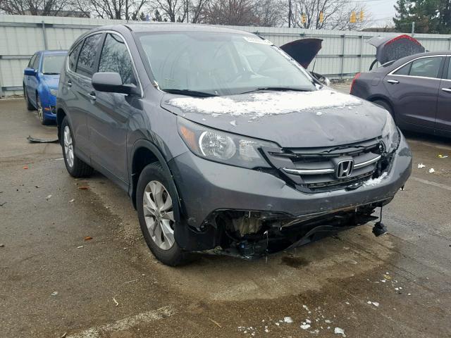 2HKRM4H79EH686022 - 2014 HONDA CR-V EXL GRAY photo 1