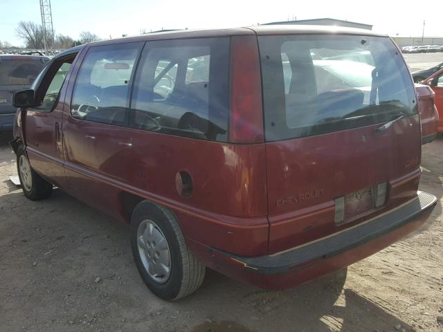 1GNDU06D5NT138081 - 1992 CHEVROLET LUMINA APV BURGUNDY photo 3