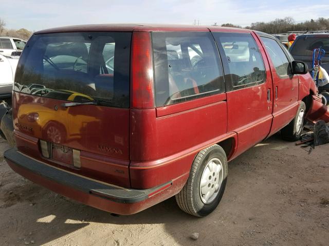 1GNDU06D5NT138081 - 1992 CHEVROLET LUMINA APV BURGUNDY photo 4