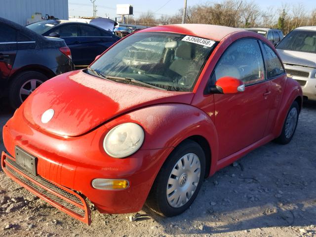 3VWBK21C14M401385 - 2004 VOLKSWAGEN NEW BEETLE RED photo 2