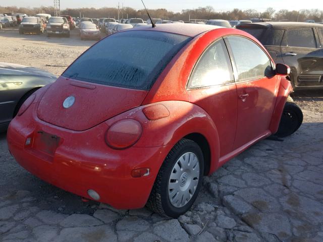 3VWBK21C14M401385 - 2004 VOLKSWAGEN NEW BEETLE RED photo 4