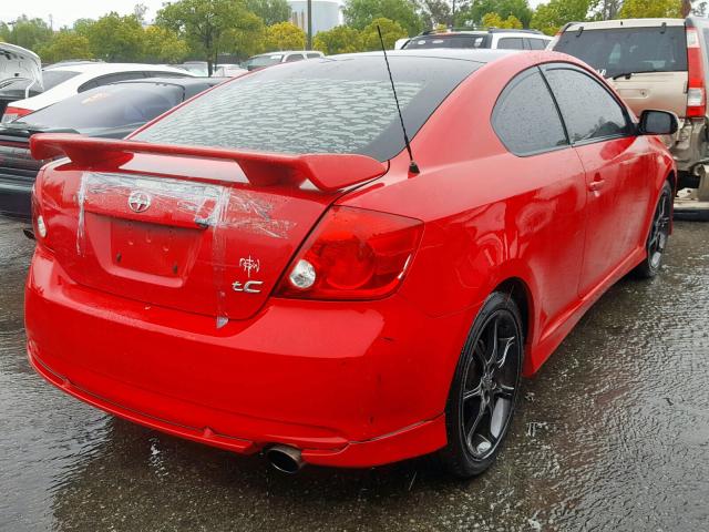 JTKDE177750049174 - 2005 TOYOTA SCION TC 红色 照片 4