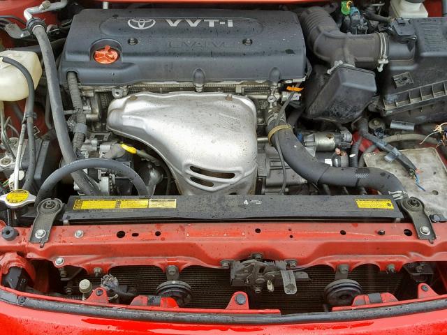 JTKDE177750049174 - 2005 TOYOTA SCION TC 红色 照片 7