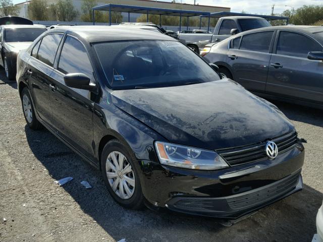 3VW2K7AJ9BM075831 - 2011 VOLKSWAGEN JETTA BASE BLACK photo 1