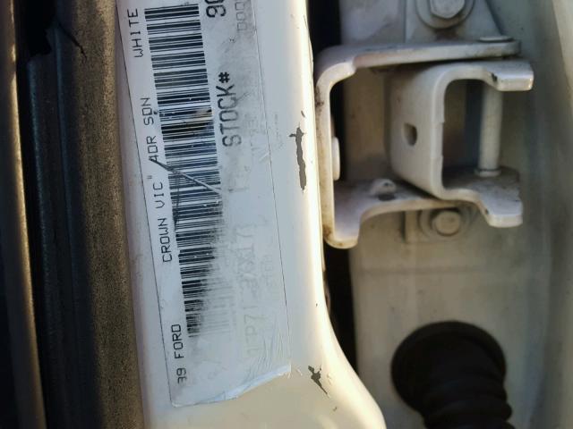 2FAFP71W8XX177981 - 1999 FORD CROWN VICT WHITE photo 10