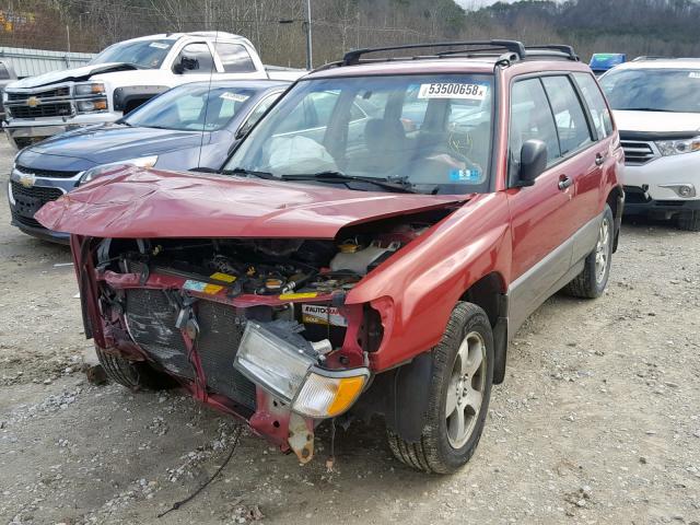 JF1SF6550WH707310 - 1998 SUBARU FORESTER S RED photo 2