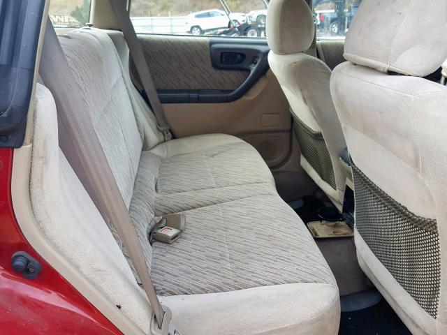 JF1SF6550WH707310 - 1998 SUBARU FORESTER S RED photo 6
