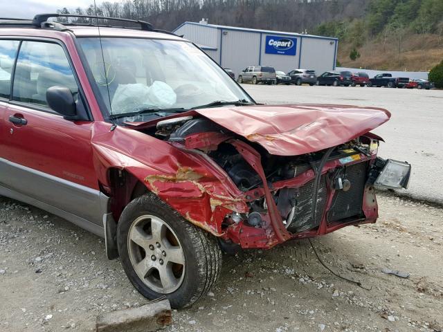 JF1SF6550WH707310 - 1998 SUBARU FORESTER S RED photo 9