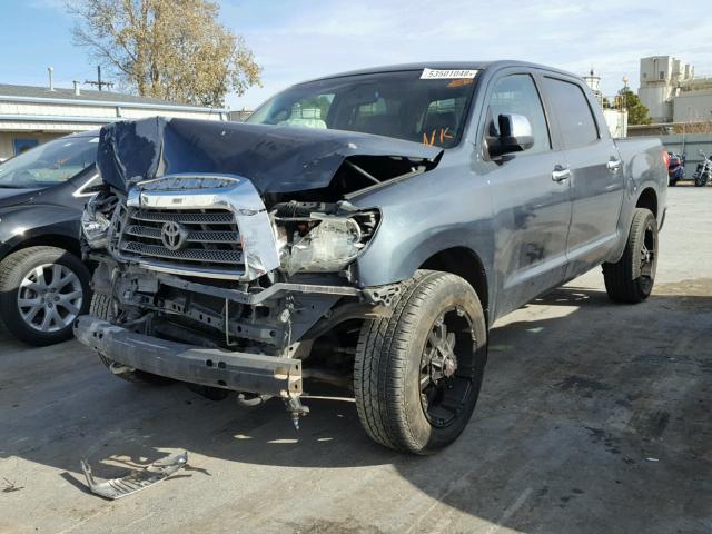 5TBDV581X7S480626 - 2007 TOYOTA TUNDRA CRE BLUE photo 2