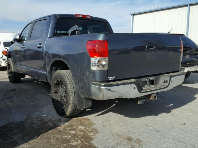 5TBDV581X7S480626 - 2007 TOYOTA TUNDRA CRE BLUE photo 3