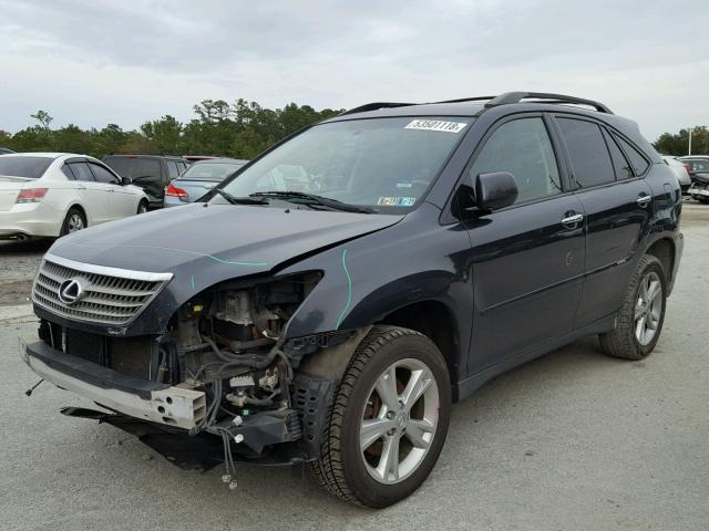 JTJHW31U782048306 - 2008 LEXUS RX 400H CHARCOAL photo 2