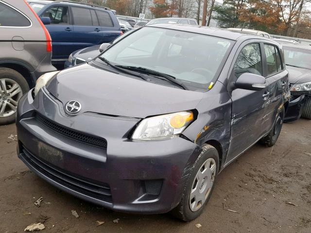 JTKKU4B47A1002241 - 2010 TOYOTA SCION XD GRAY photo 2