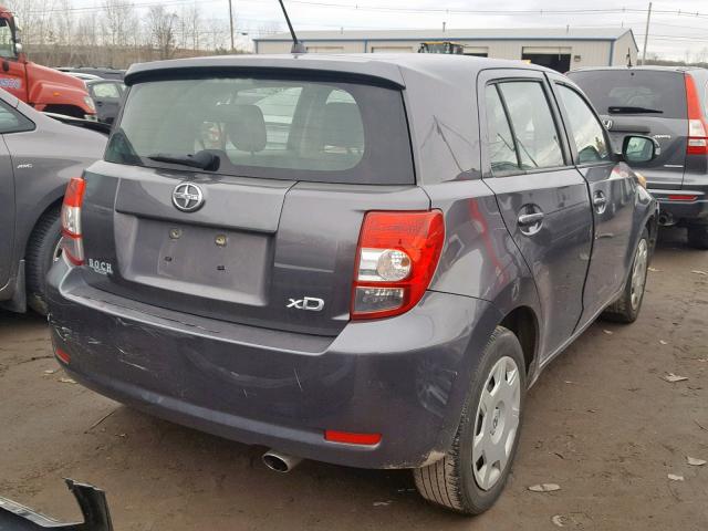 JTKKU4B47A1002241 - 2010 TOYOTA SCION XD GRAY photo 4