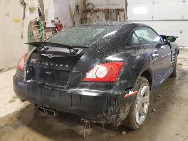 1C3AN69LX5X025691 - 2005 CHRYSLER CROSSFIRE BLACK photo 4