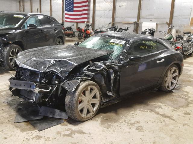 1C3AN69LX5X025691 - 2005 CHRYSLER CROSSFIRE BLACK photo 9