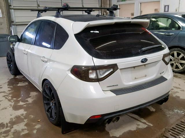 JF1GR7E67BG821901 - 2011 SUBARU IMPREZA WR WHITE photo 3