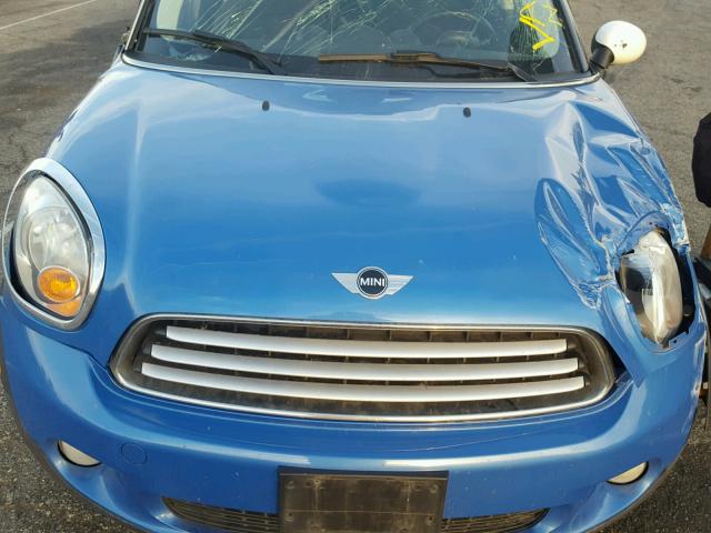 WMWZB3C59BWH94684 - 2011 MINI COOPER COU BLUE photo 7