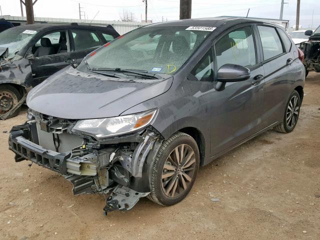 3HGGK5H96KM700342 - 2019 HONDA FIT EXL GRAY photo 2