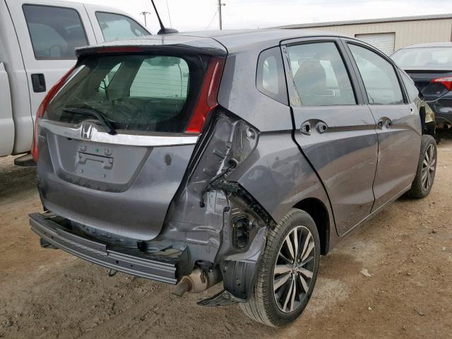 3HGGK5H96KM700342 - 2019 HONDA FIT EXL GRAY photo 4