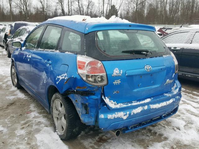 2T1KR32E38C699974 - 2008 TOYOTA COROLLA MA BLUE photo 3