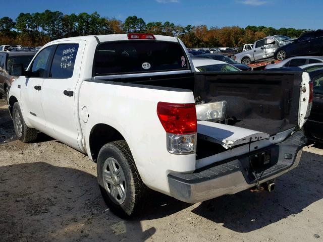 5TFEY5F1XAX078385 - 2010 TOYOTA TUNDRA CRE WHITE photo 3